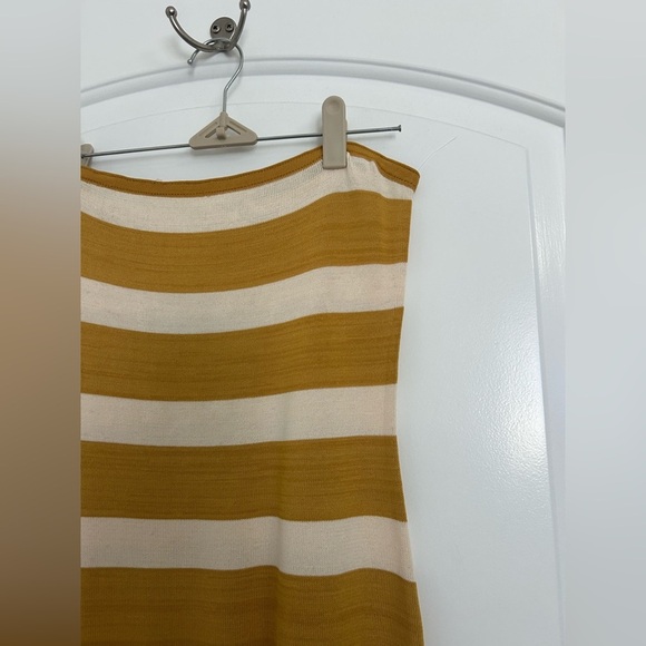 Show Me Your Mumu Strapless Island Nights Tube Dress Mustard Yellow size S NWOT - Picture 7 of 13